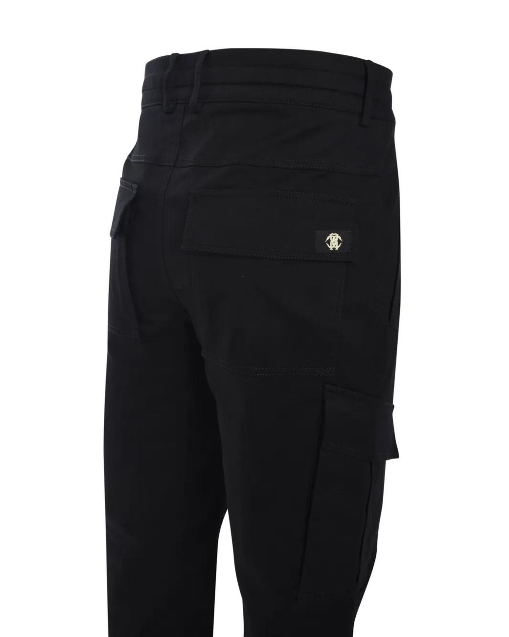 Roberto Cavalli Black Cargo Drill Trousers for men
