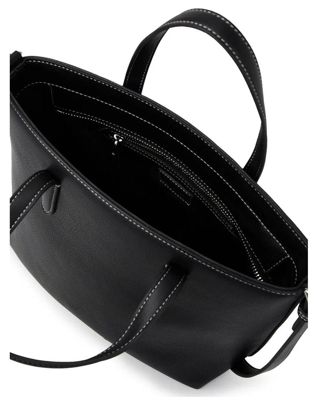 Karl Lagerfeld Black Mini Logo-Print Tote Bag