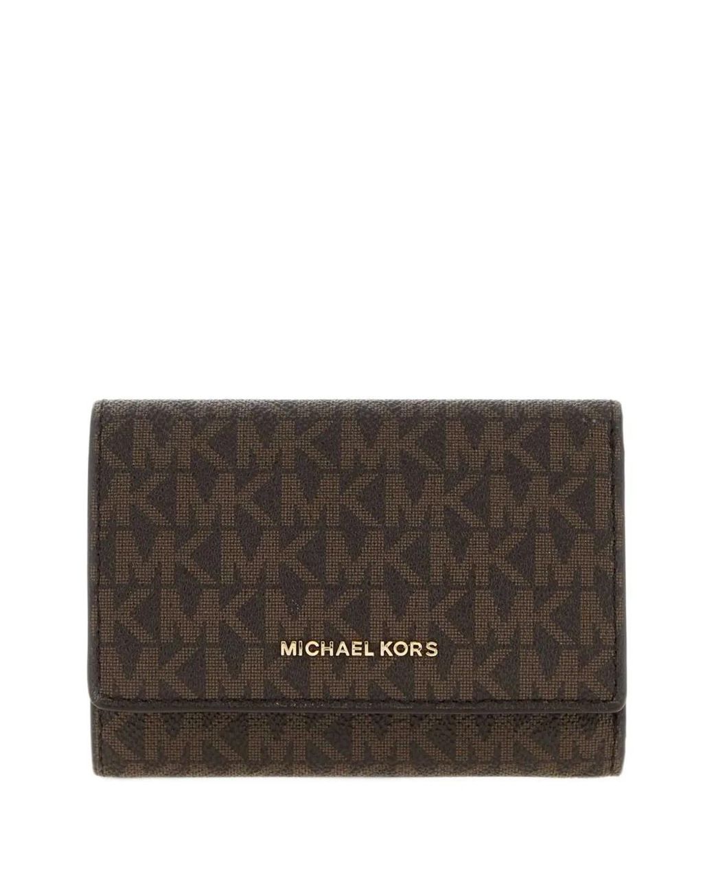MICHAEL Michael Kors Brown Bryant Medium Signature-Logo Wallet