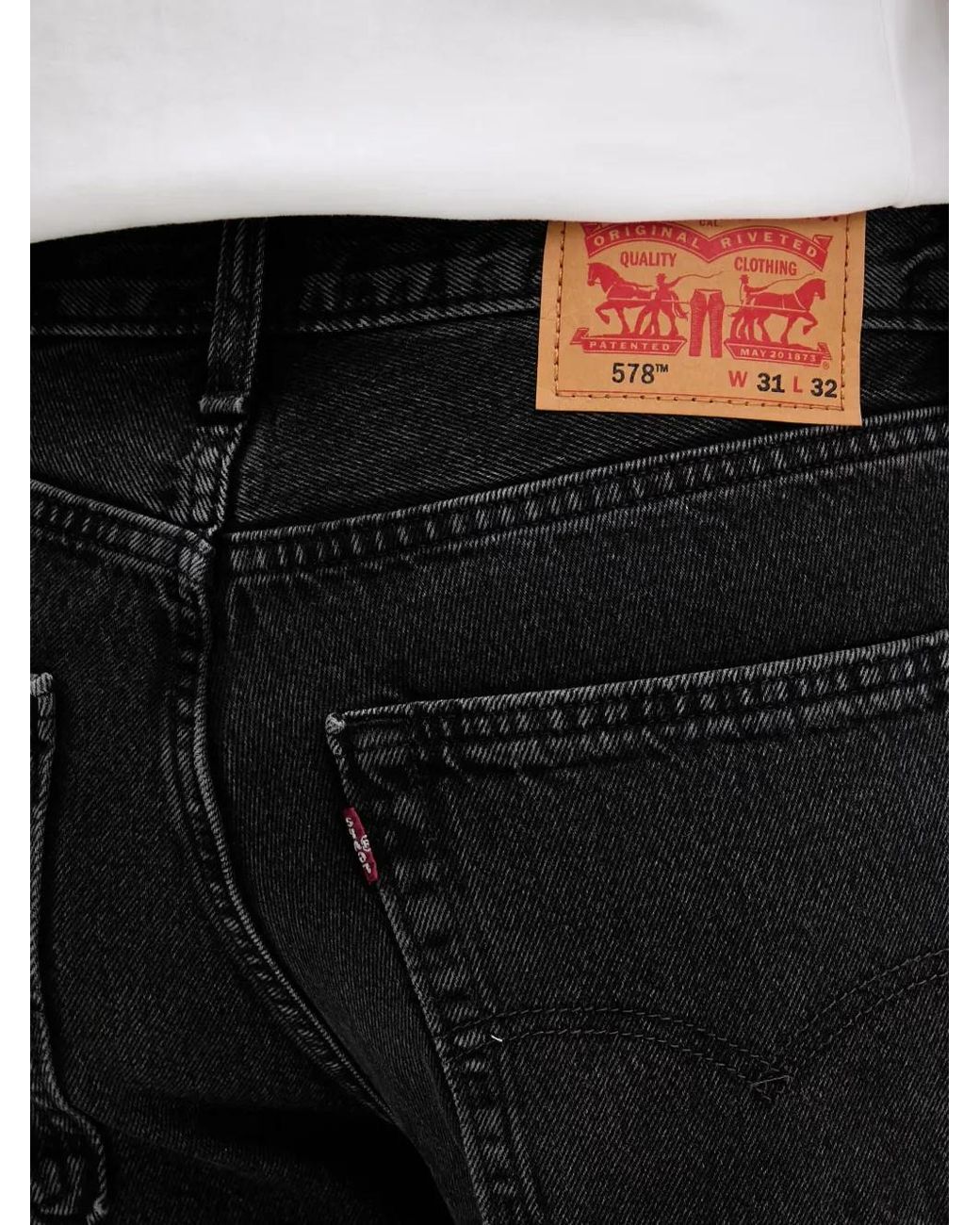 Levi's Black Jean 578 À Coupe Ample for men