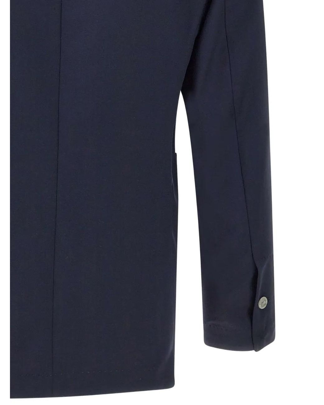 Barba Napoli Blue Wool Blazer for men