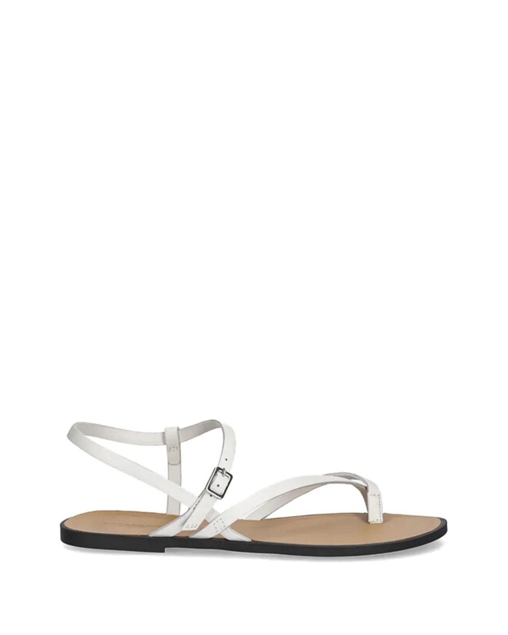 Vagabond White Strap Buckle Sandals