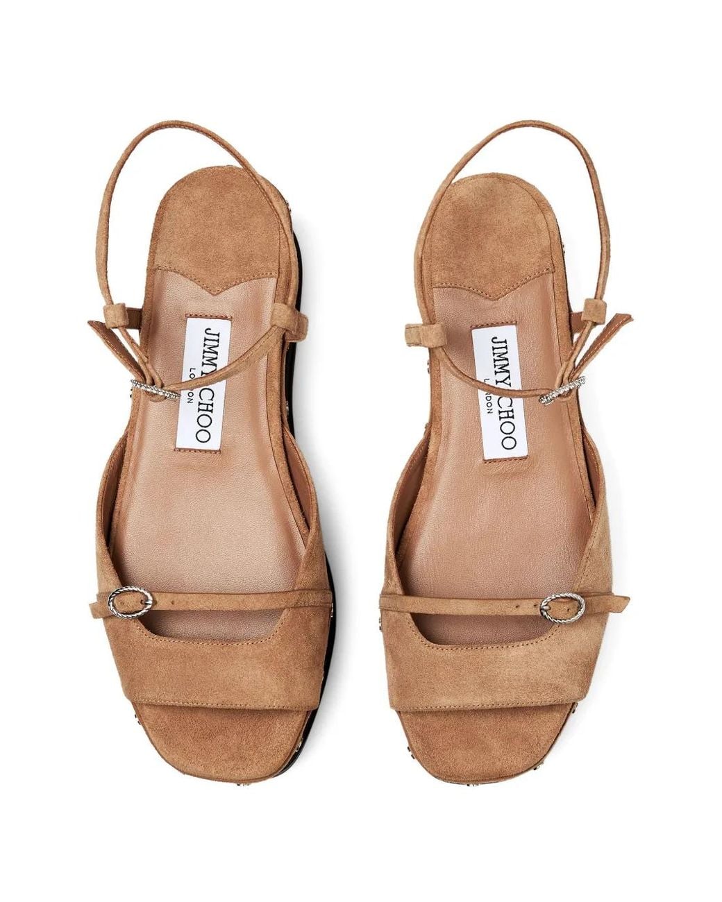 Jimmy Choo Brown Kata 60 Sandals