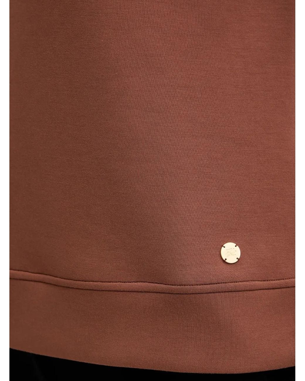 Karl Lagerfeld Black Buckle High-Neck Top