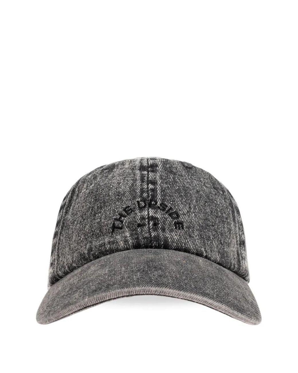 The Upside Gray Cosmic Logo-Embroidered Baseball Cap