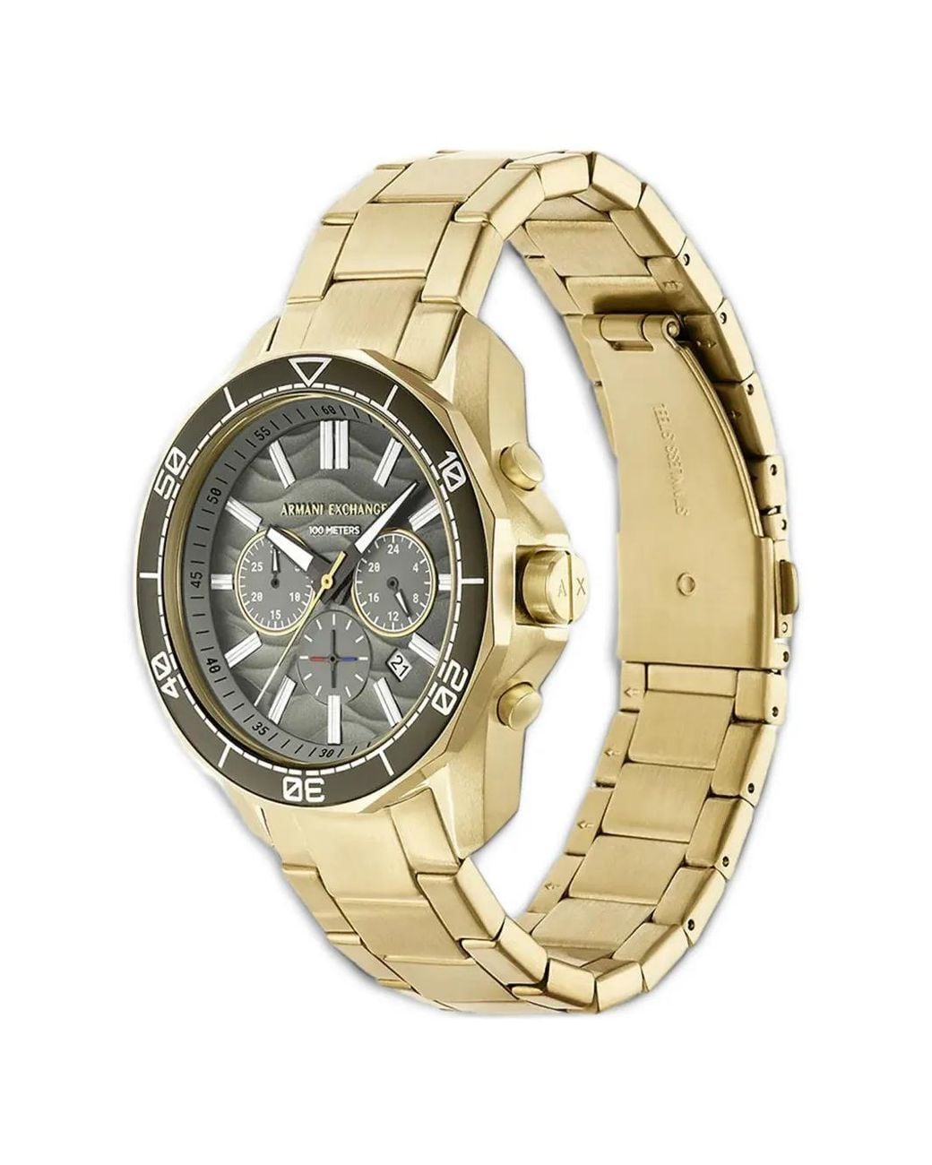 ARMANI EXCHANGE Metallic Chronograph 44Mm Watch for men