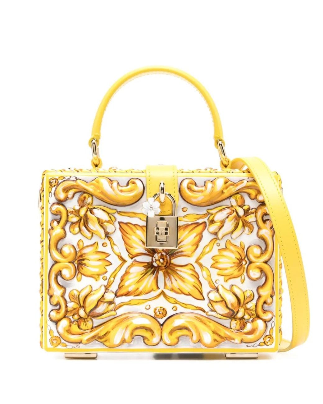 Dolce & Gabbana Metallic Dolce Box Majolica Tote Bag