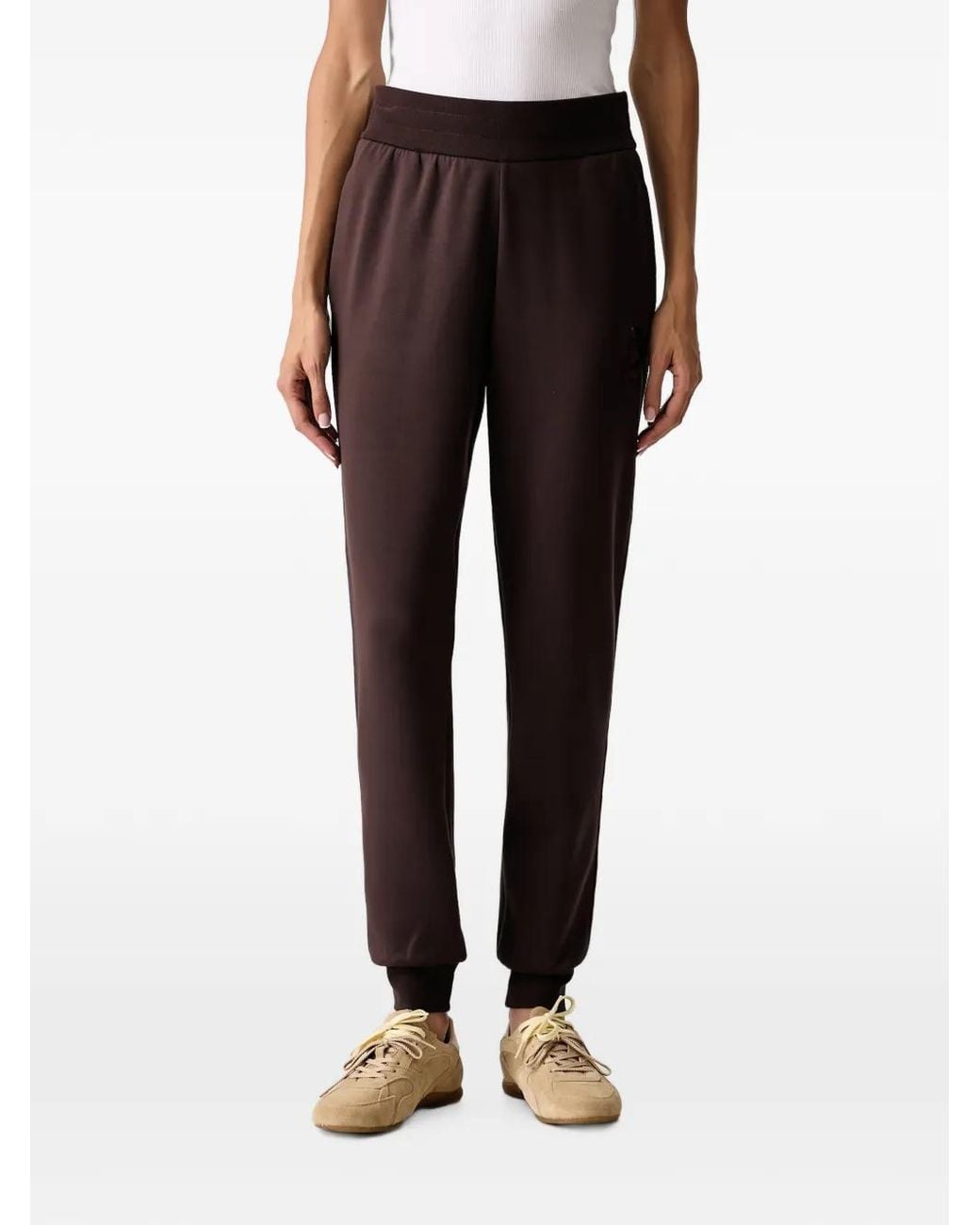 ARMANI EXCHANGE Black Logo-Detail Track Pants