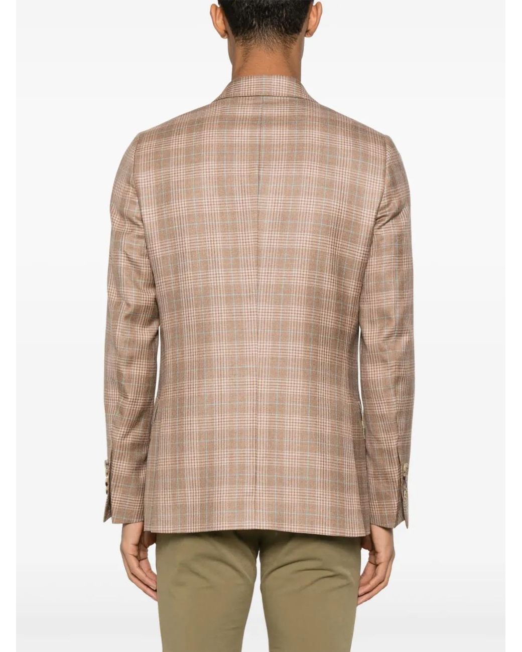 Paul Smith Geruite Blazer in het Natural voor heren