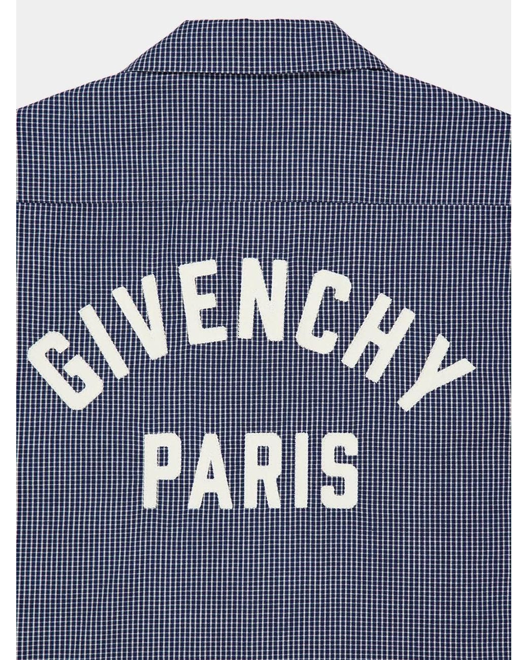 Givenchy Blue Checked Shirt for men