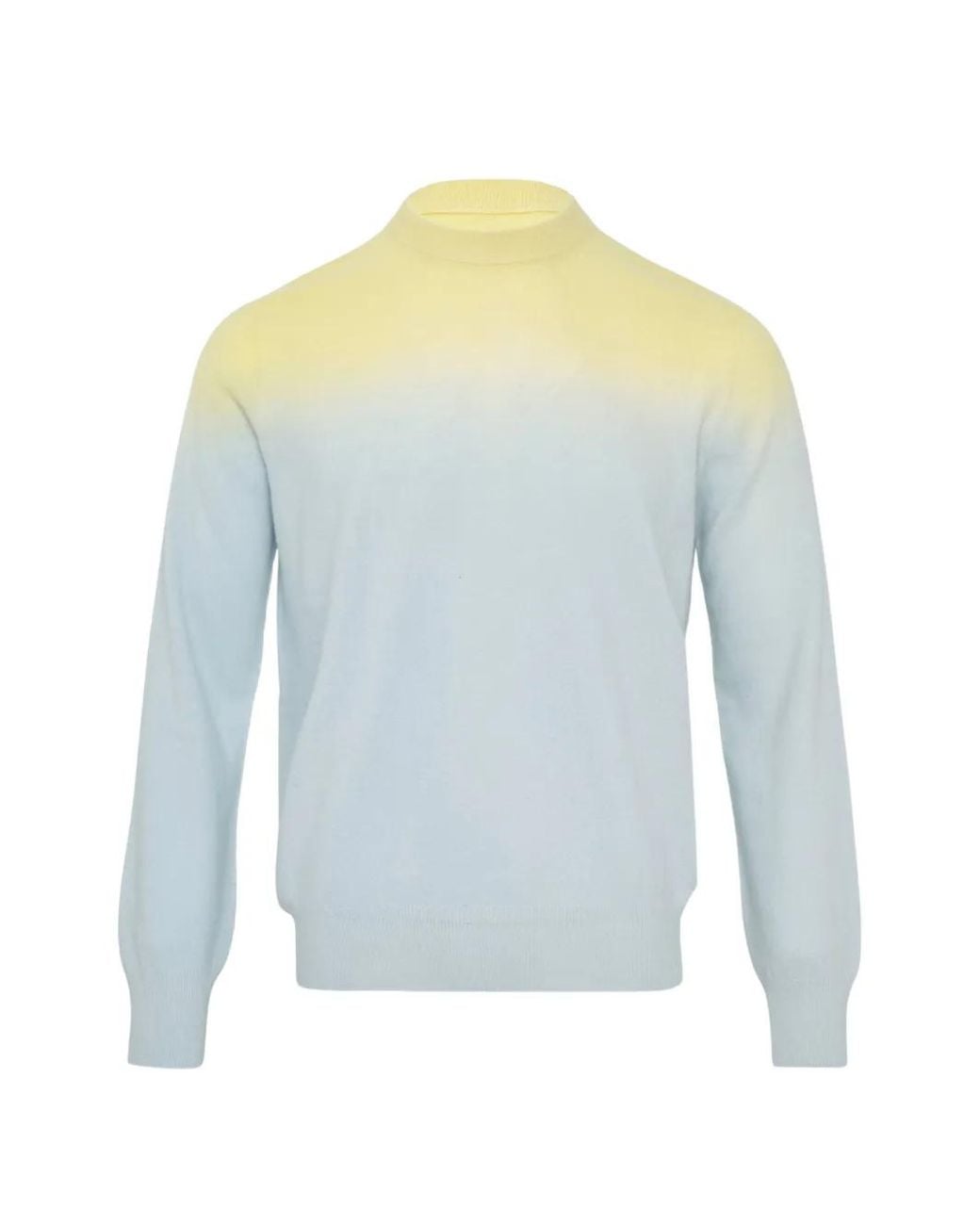 Jil Sander Blue Lightweight Wool Crew-Neck Sweater for men