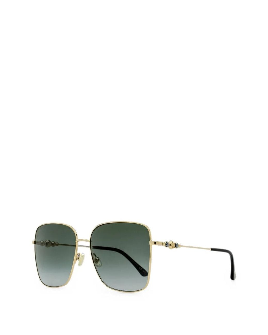 Jimmy Choo Green Lunettes De Soleil Hester À Monture Carrée