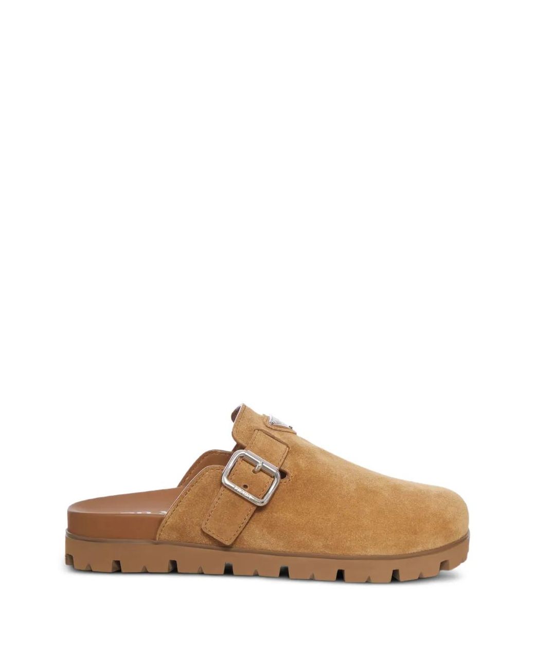 Prada Mules Aus Wildleder in Brown für Herren