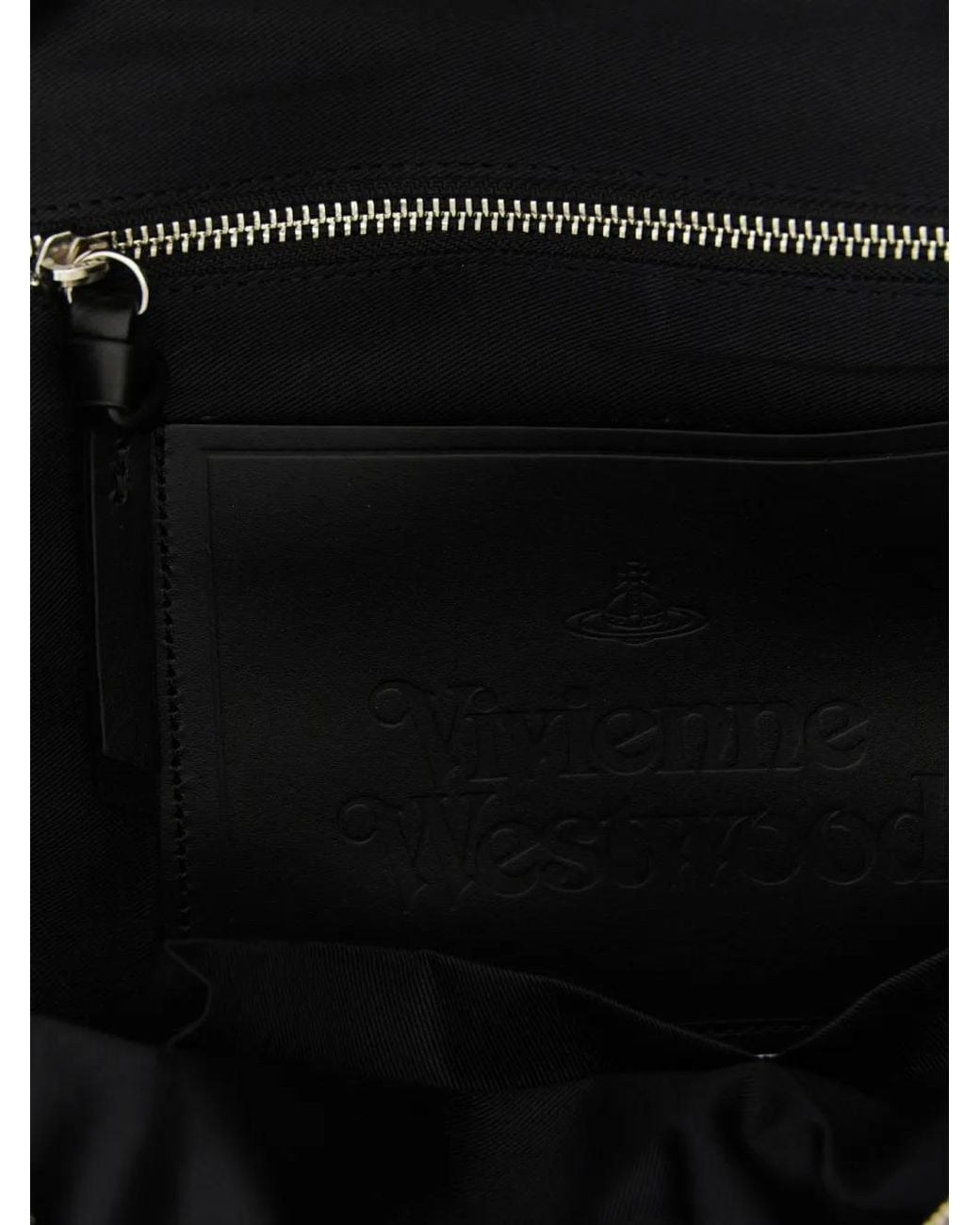 Vivienne Westwood Black George Orb Backpack for men