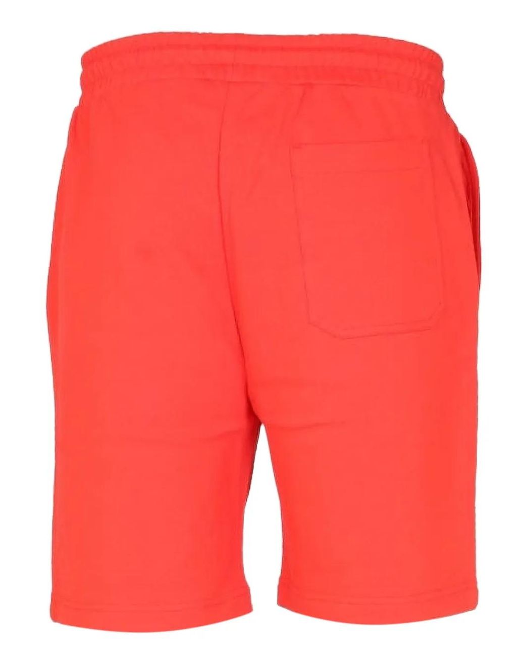 Helmut Lang Red Drawstring Graphic Shorts for men
