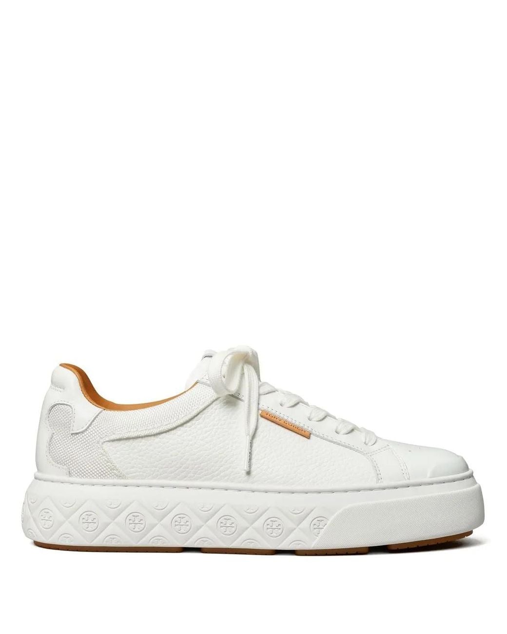Tory Burch White Ladybug Leather Low-top Sneakers