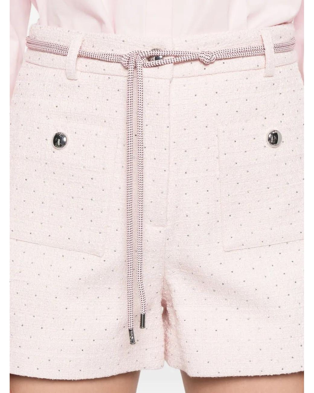 Maje Verfraaide Shorts in het Pink