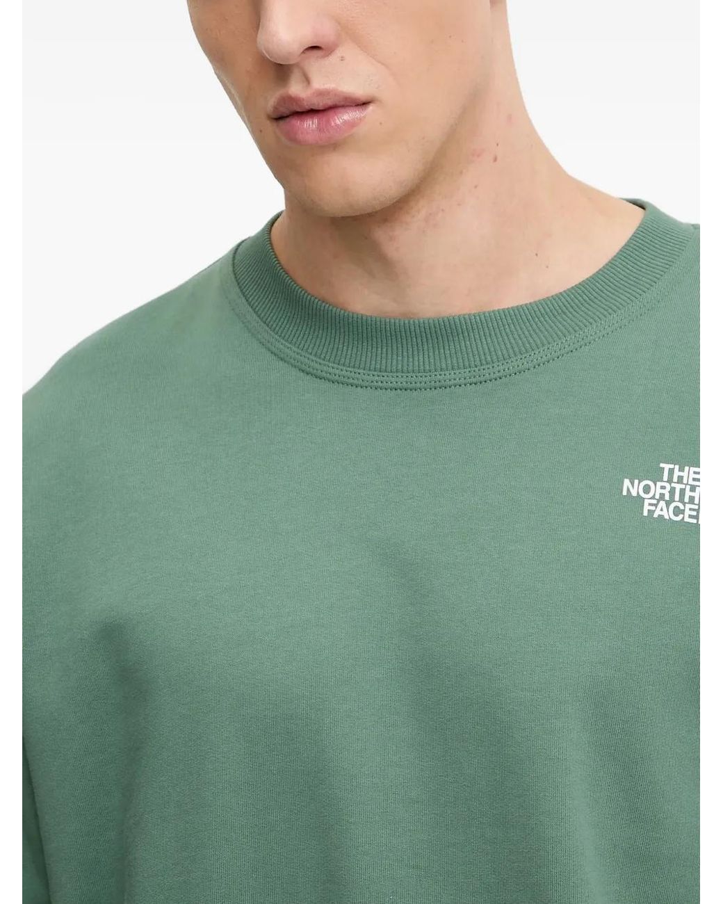 The North Face Green Logo Print Sweatshirt