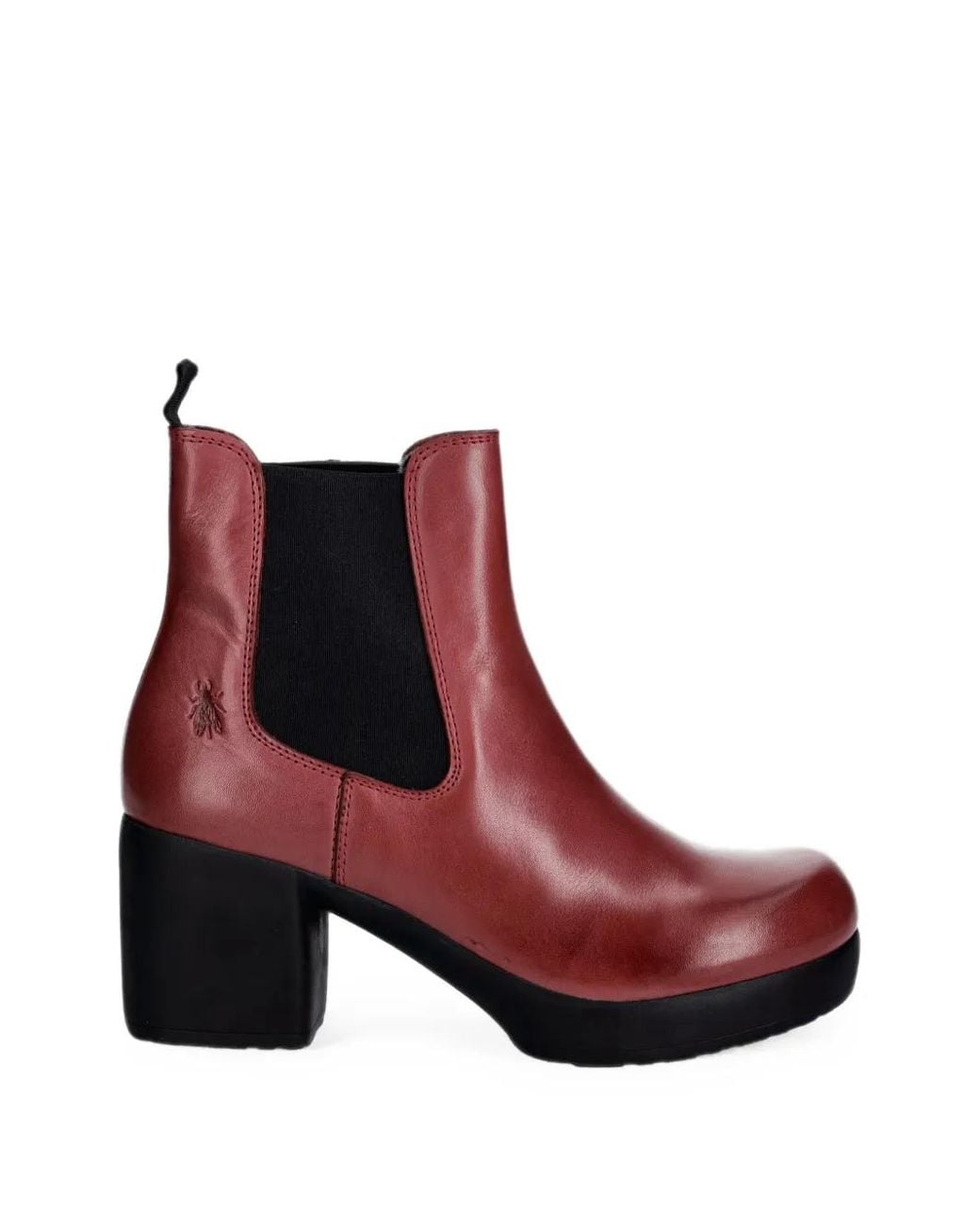 Fly London Red Bottines Chelsea Famy524Fly En Cuir