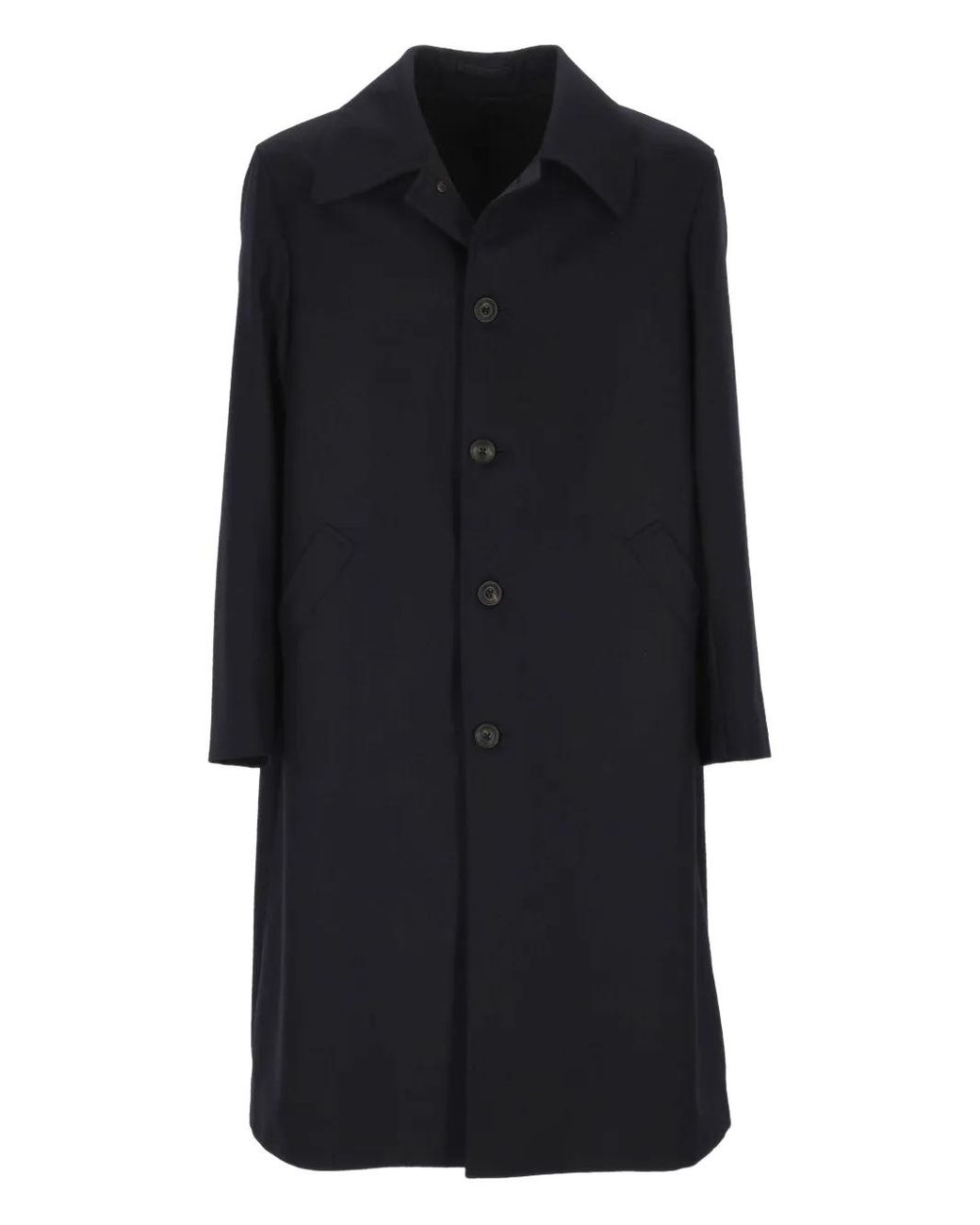 L.b.m. 1911 Black Buttoned Coat for men