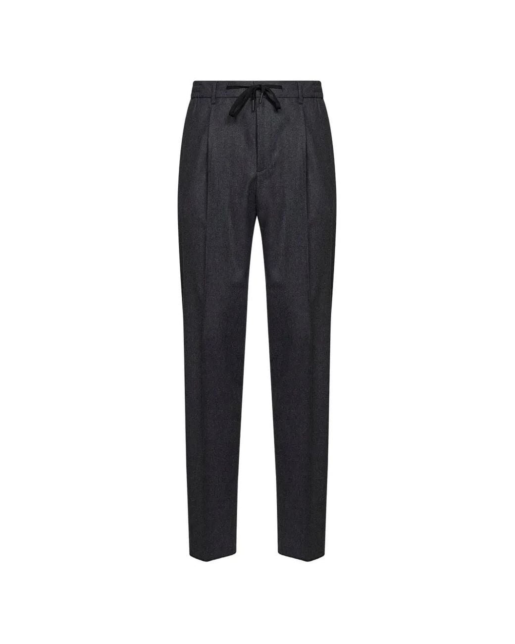 Tagliatore Blue Drawstring Pleated Trousers for men
