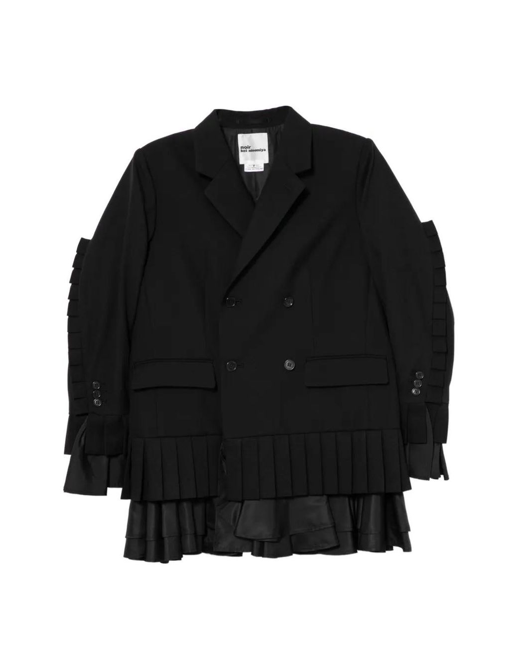 Noir Kei Ninomiya Black Pleated Blazer
