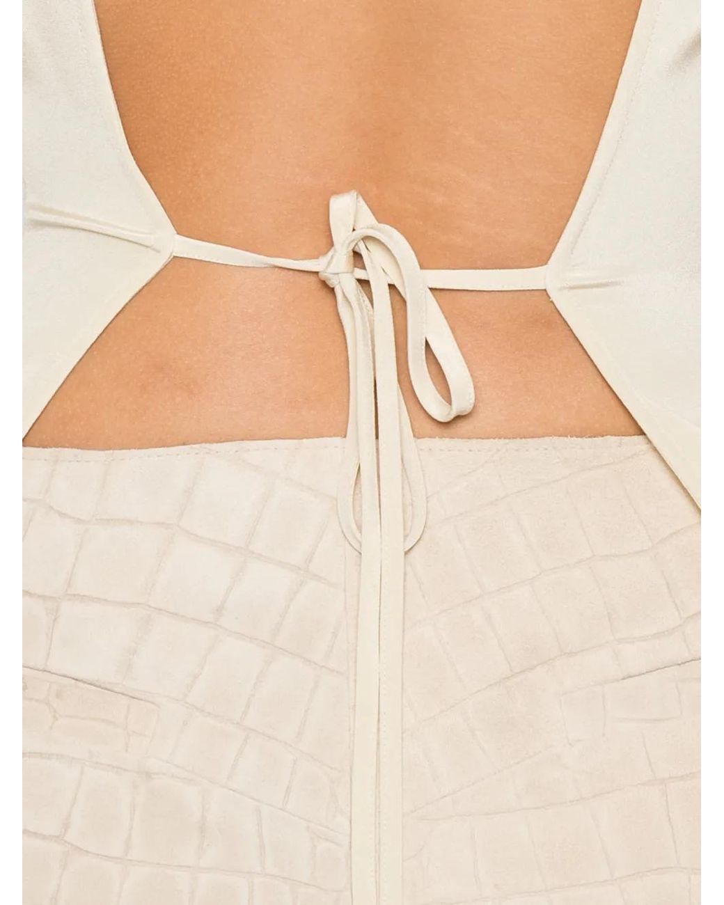TOVE White Anya Boat-Neck Blouse