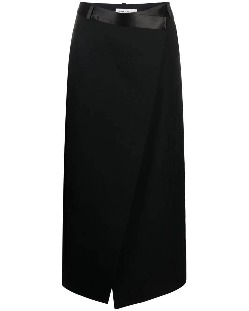 Jonathan Simkhai Midi-Rok Met Ceintuur in het Black