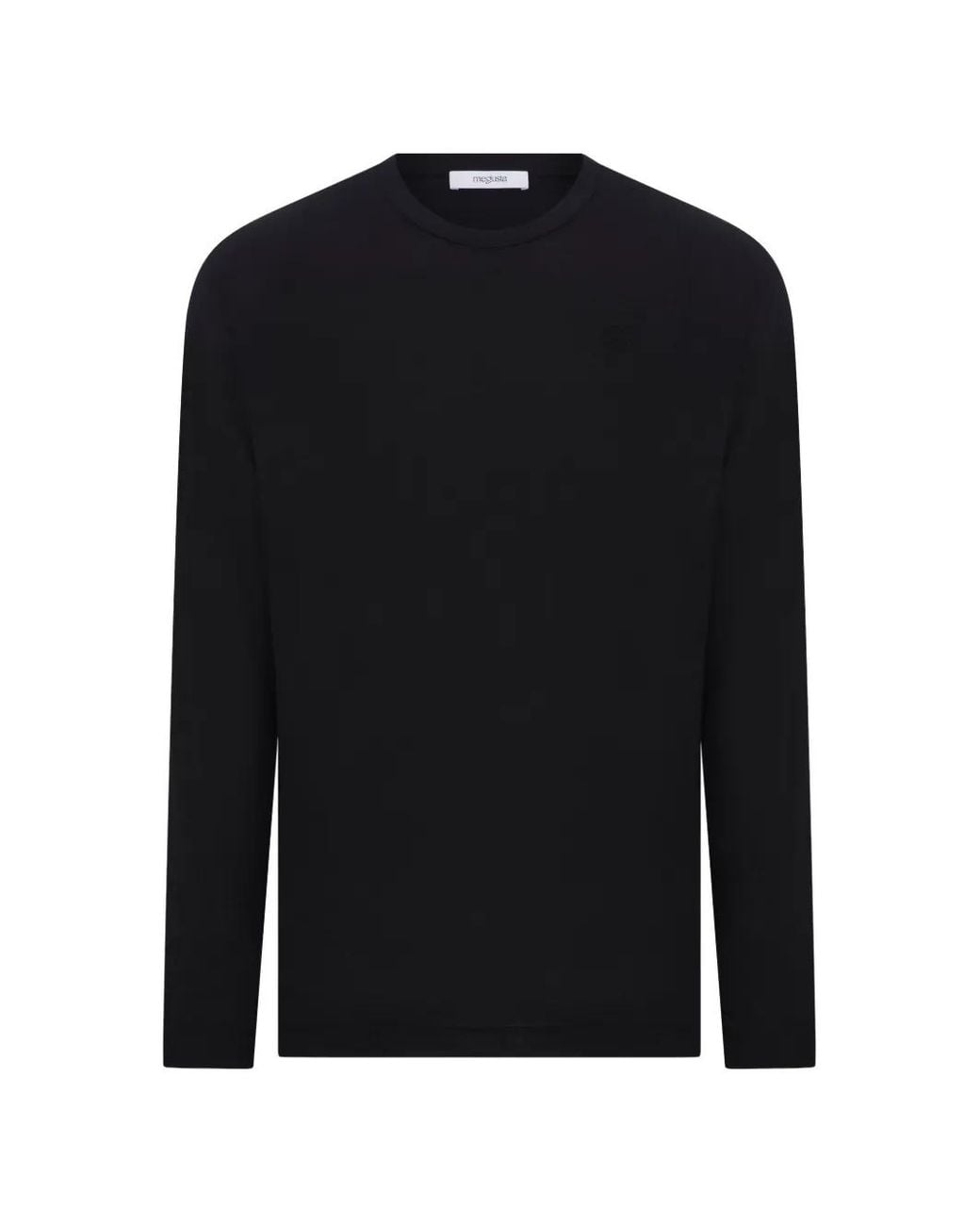 MEGUSTA Black Aurea Long-Sleeve T-Shirt for men