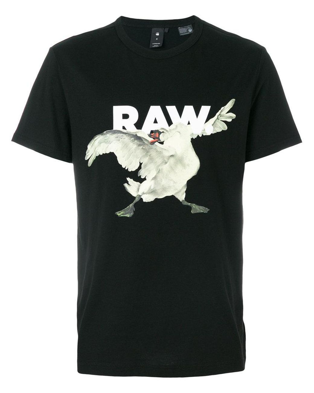 G-Star RAW Swan Print T-shirt in Black for Men | Lyst Canada