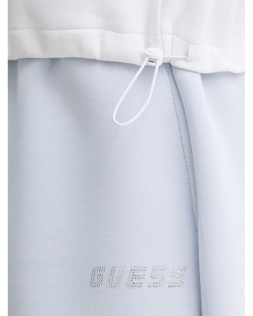 Guess White Sleeveless Cropped Polo