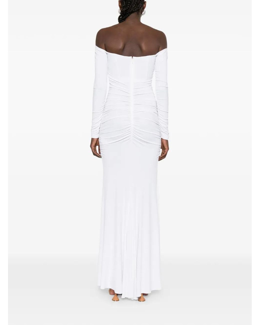 Elisabetta Franchi White Carpet Dress