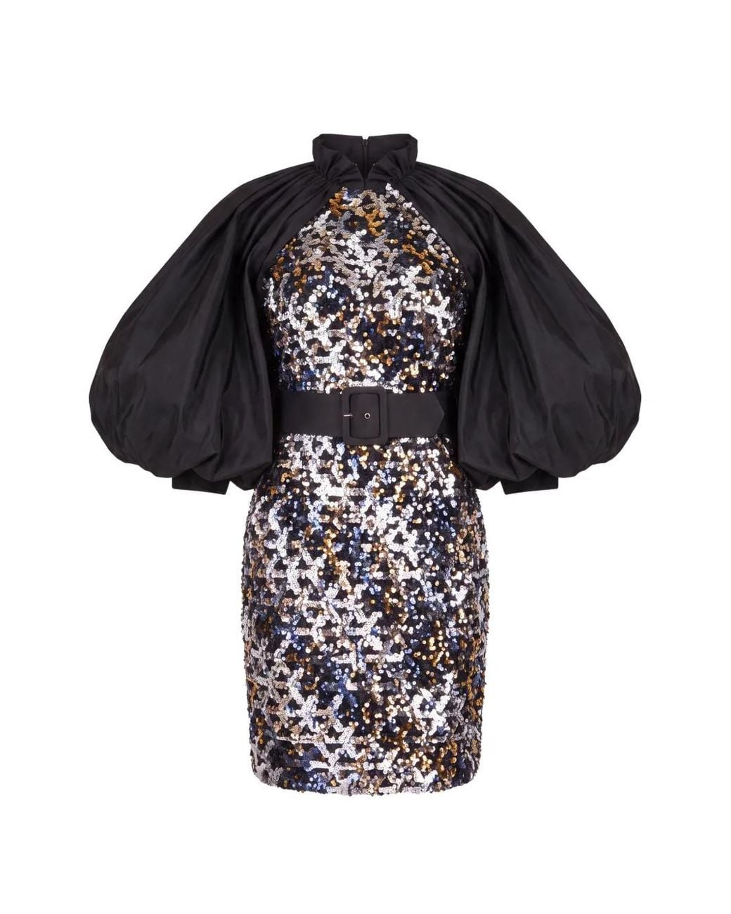 Gatti Nolli by Marwan White Sequinned Mini Dress