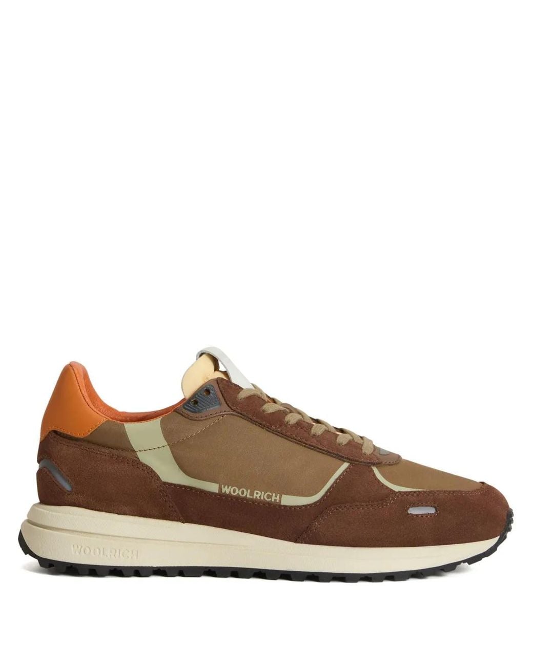 Woolrich Brown Panelled Trainers for men