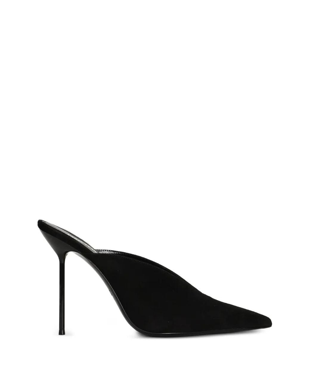 Paris Texas Black Lidia Sabot Stiletto-Heel Mules