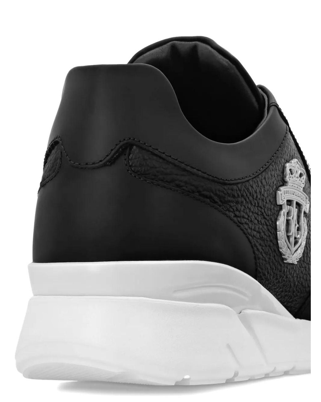 Billionaire Black Crest Runner Sneakers for men