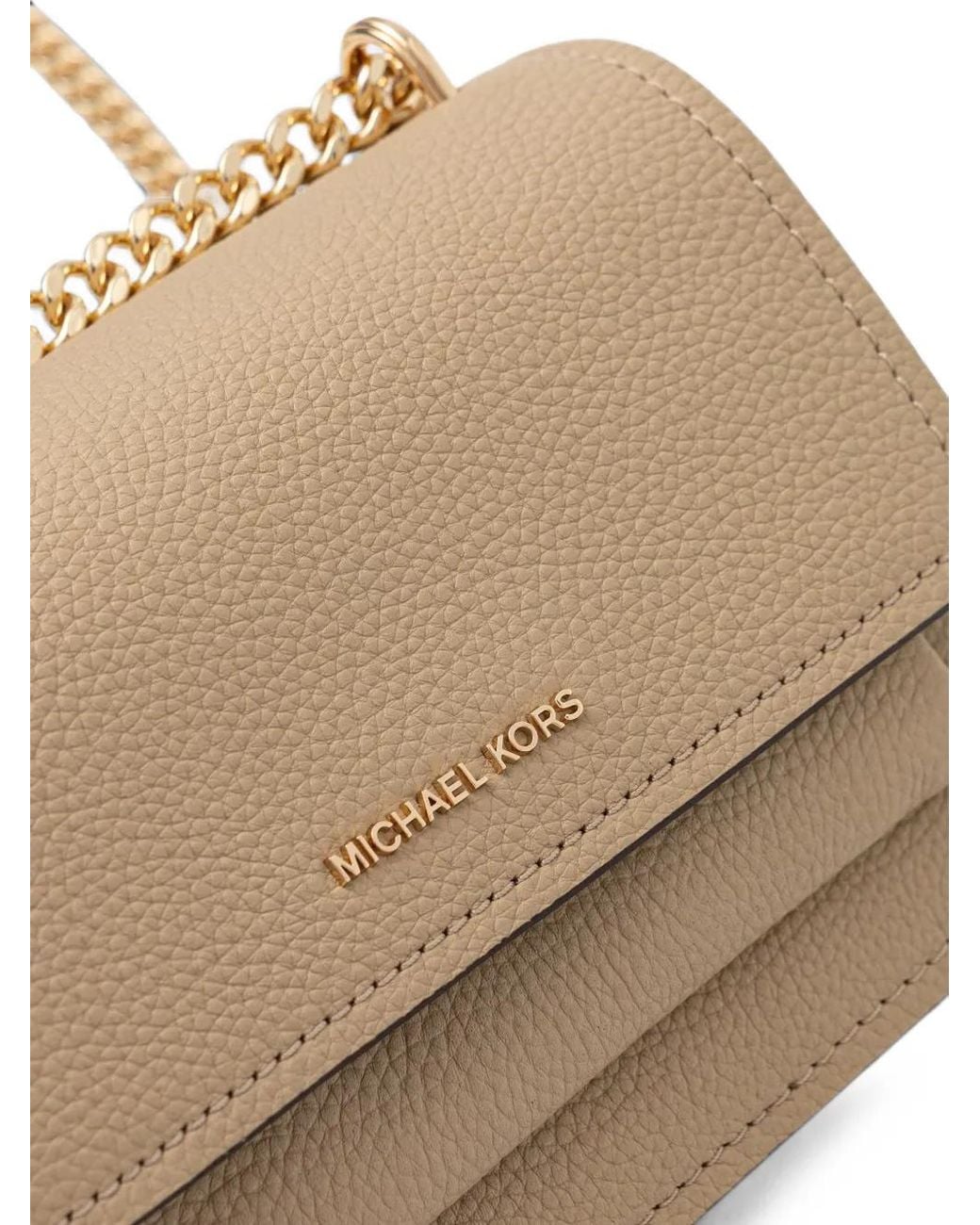 MICHAEL Michael Kors Natural Grained Leather Shoulder Bag