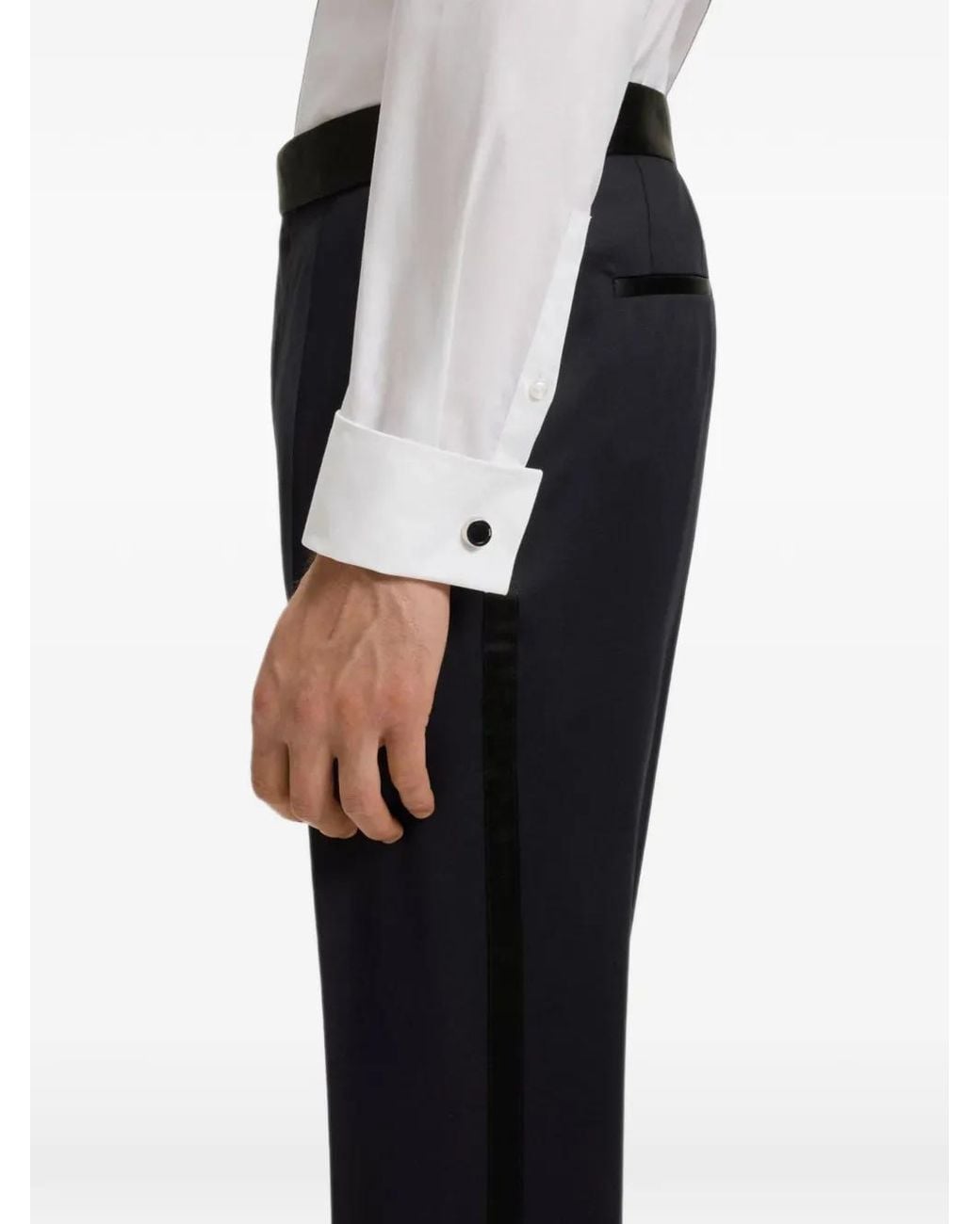 Boss Blue Tailored Trousers for men