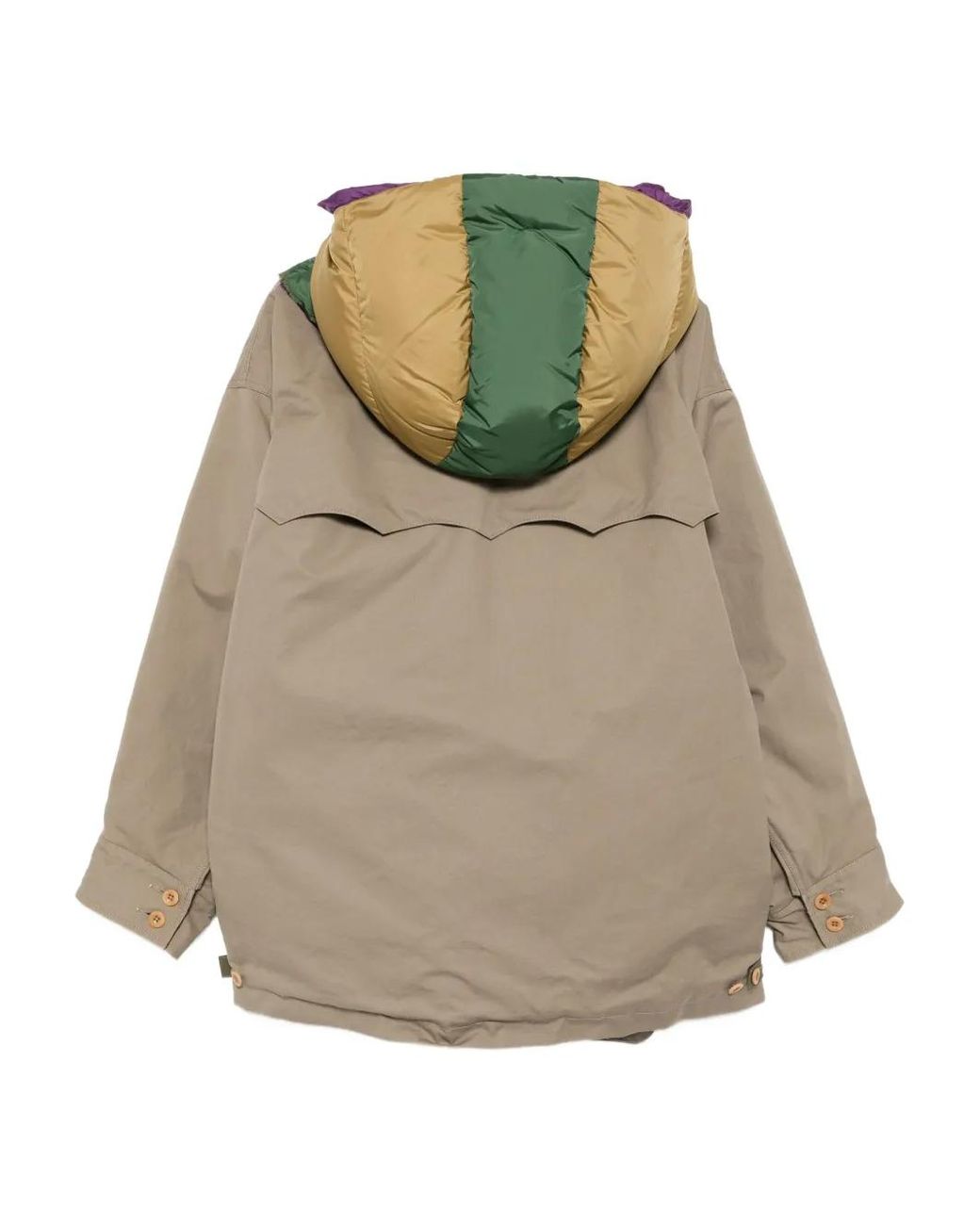 Kolor Green Removable-Hood Jacket for men