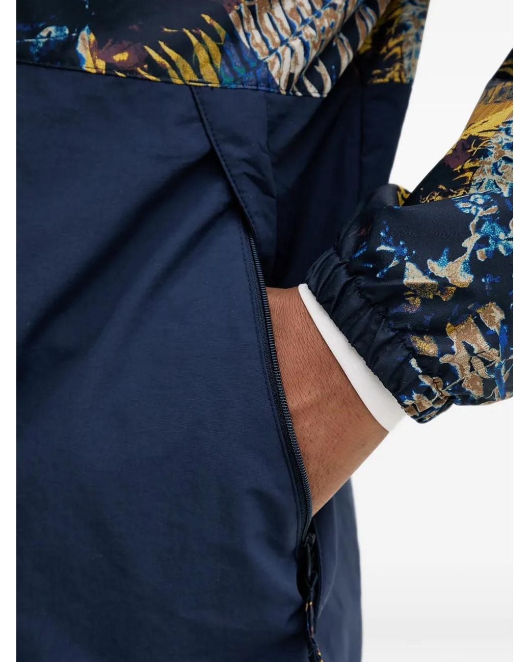 Columbia Blue Spire Valley Floral-Print Panelled Performance Jacket for men
