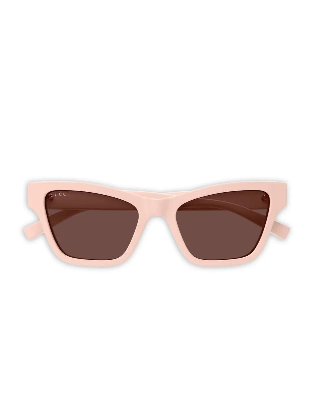 Gucci Brown Geometric Stripe Sunglasses