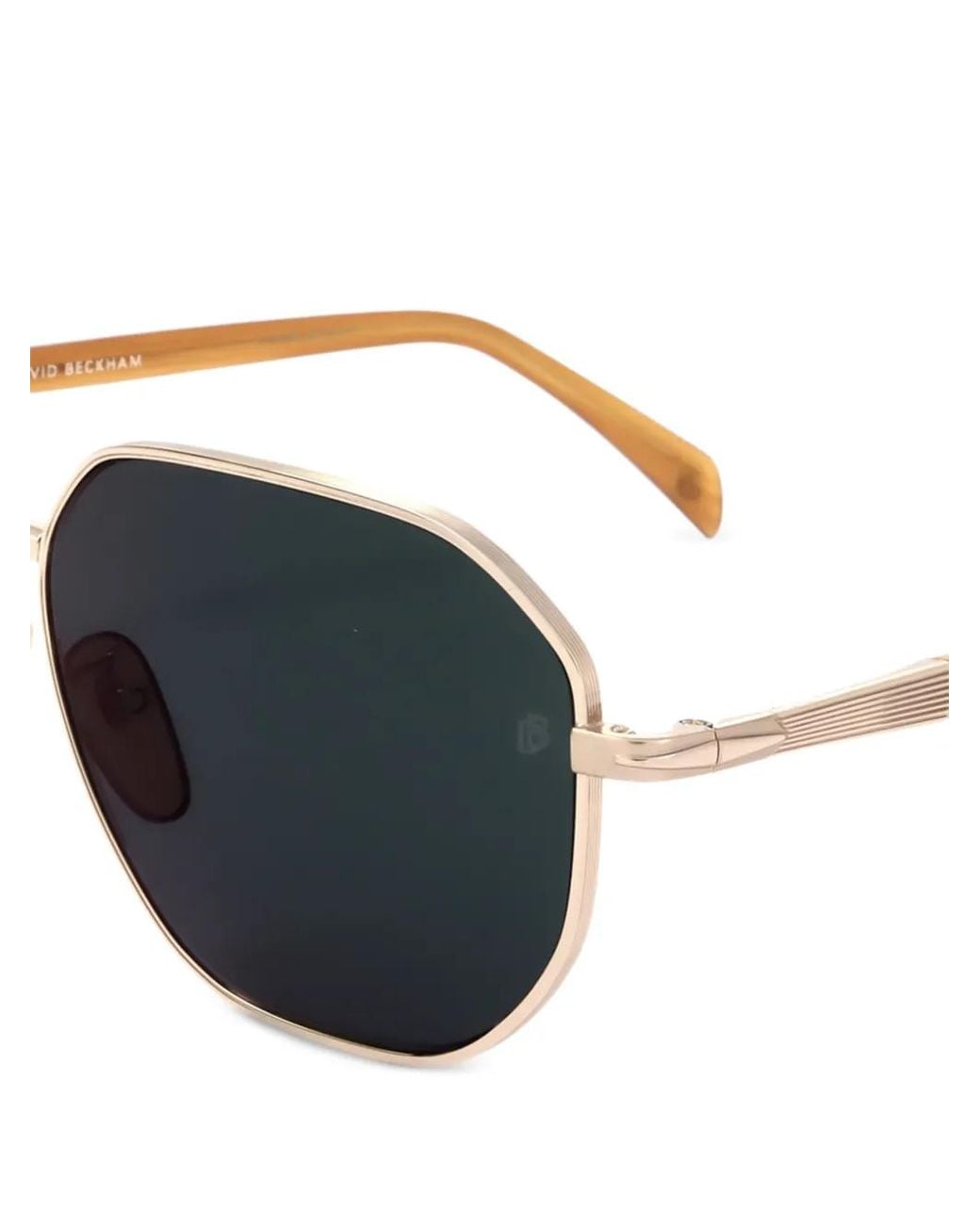 David Beckham Metallic Geometric-Frame Sunglasses for men