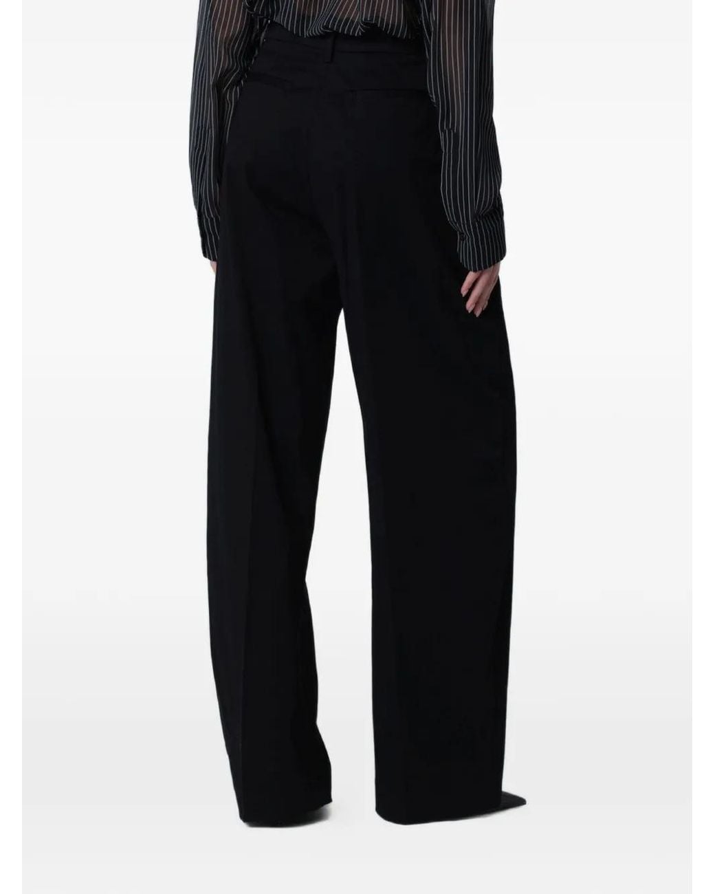 Thelatest Black Wide-Leg Trousers