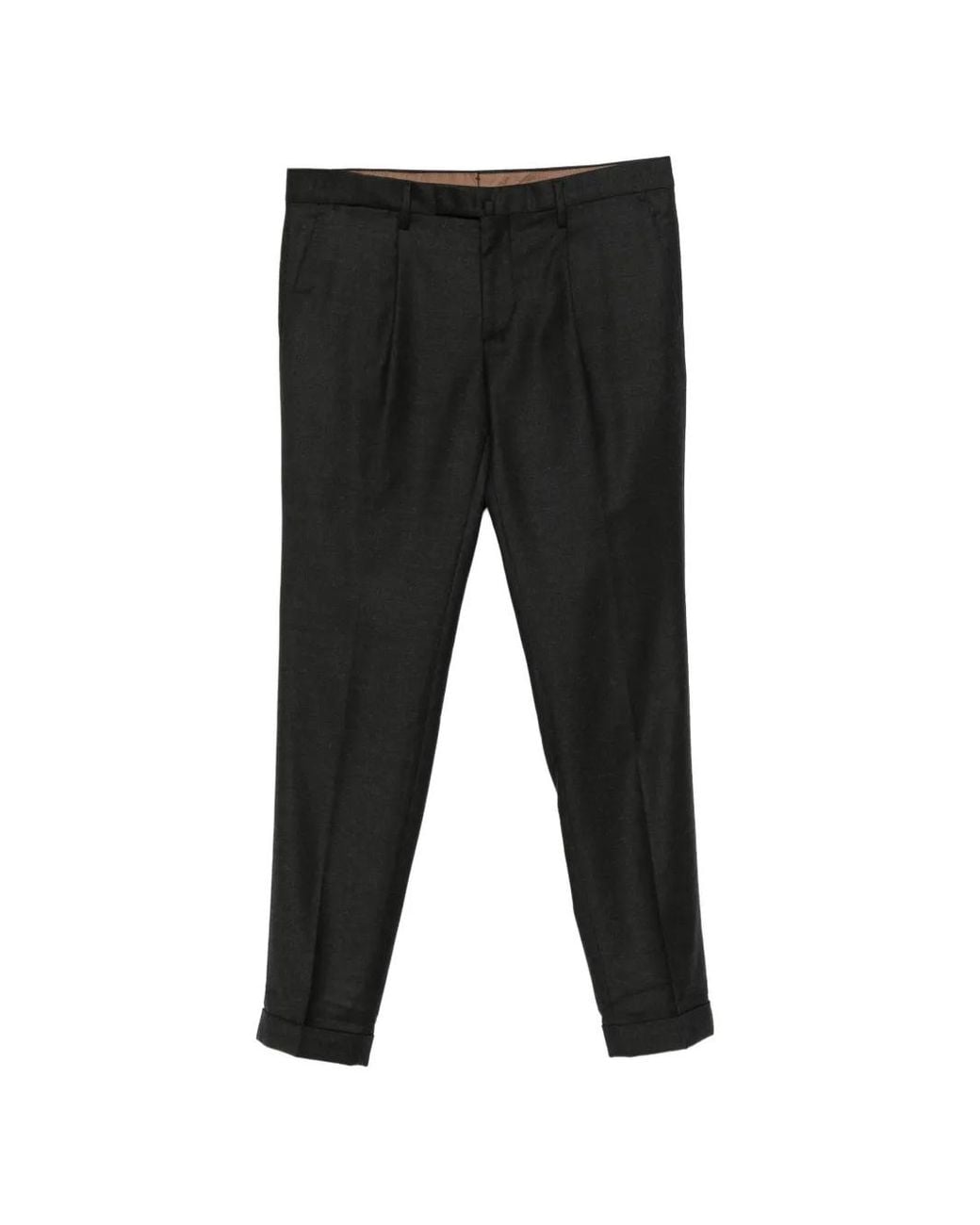 Briglia 1949 Black Pantalon À Design Plissé for men