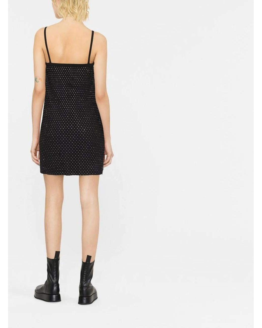 1017 ALYX 9SM Black Slip Dress With Crystals