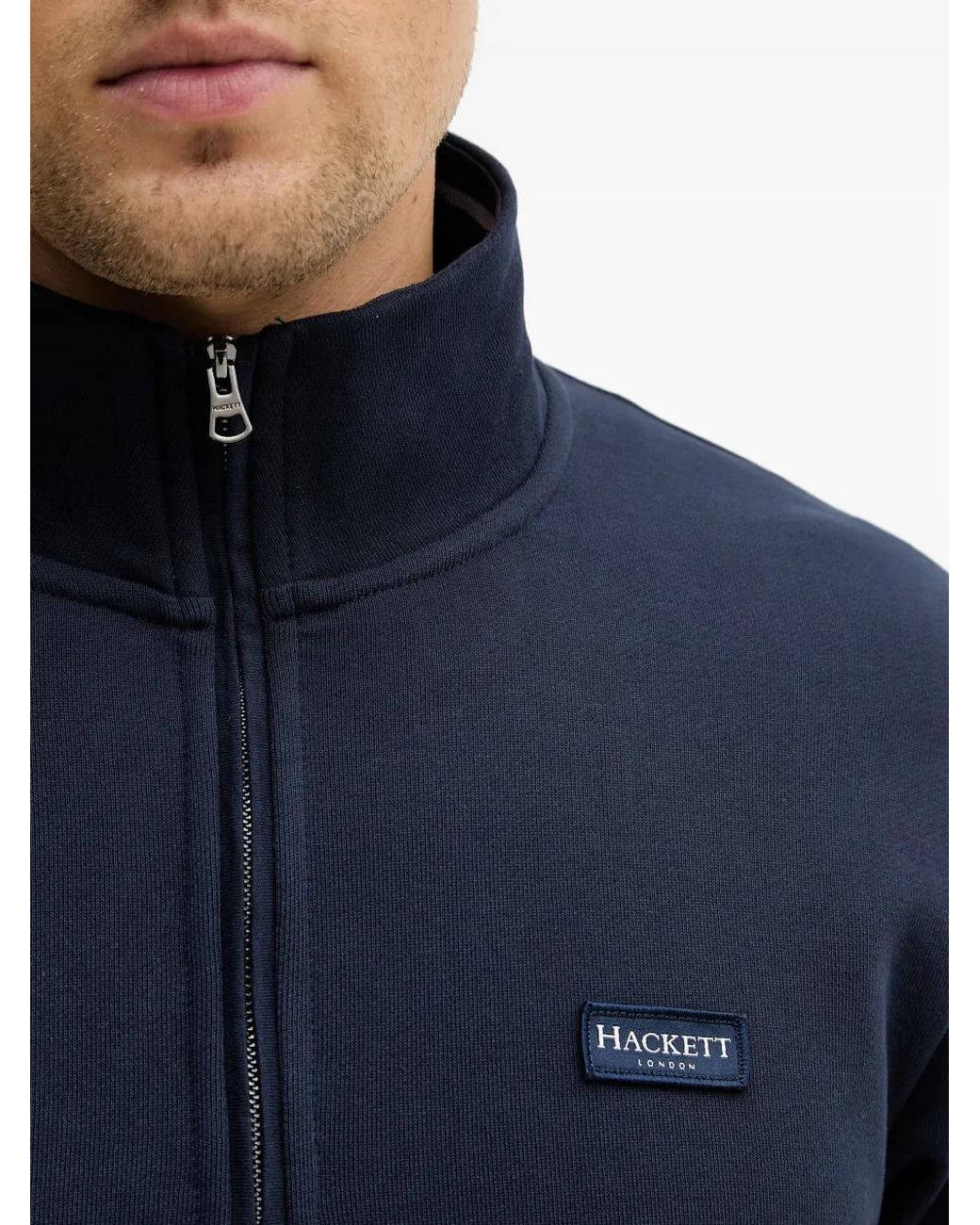 Pull Col Montant Zipp� Hackett pour homme en coloris Blue