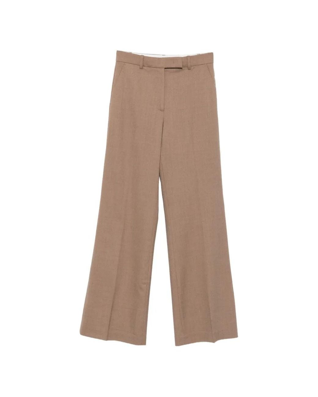 Seventy Natural Belt-Loops Tailored Trousers