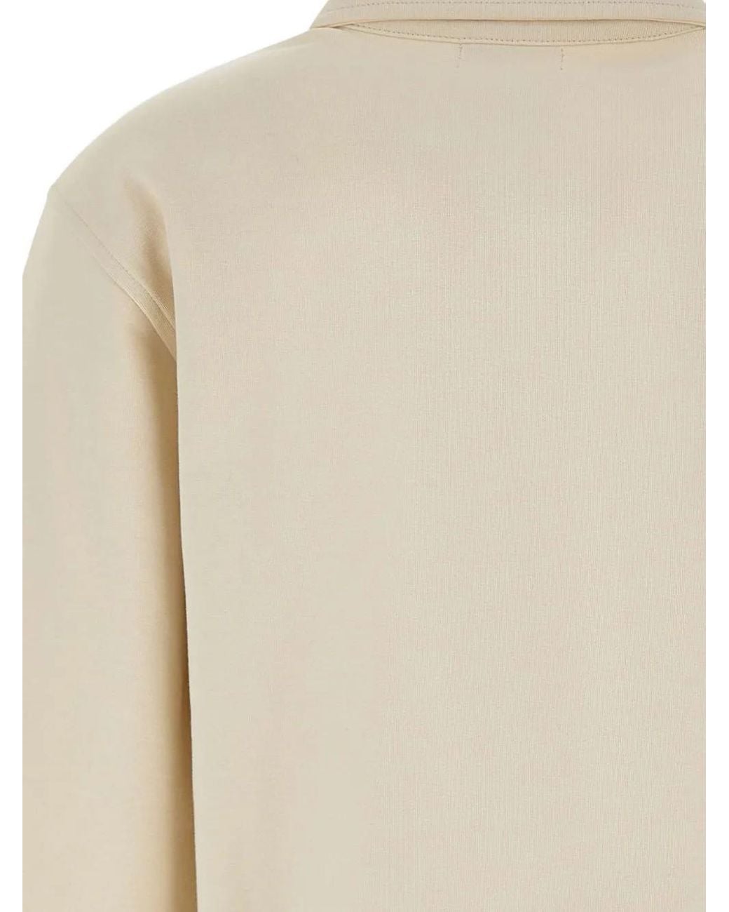Woolrich Natural Two-Way Zip Pocket Sweatshirt
