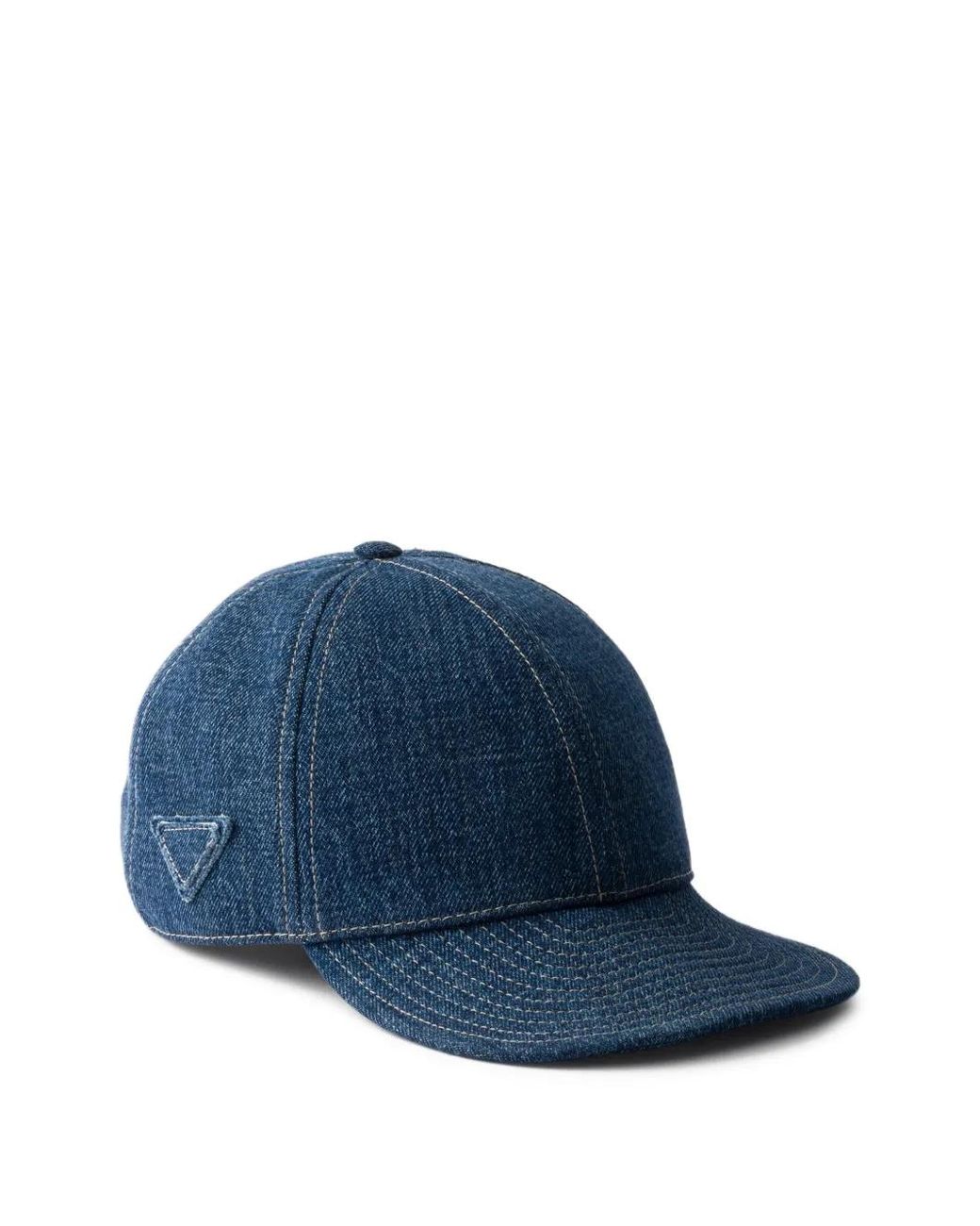 Prada Blue Denim Baseball Cap for men
