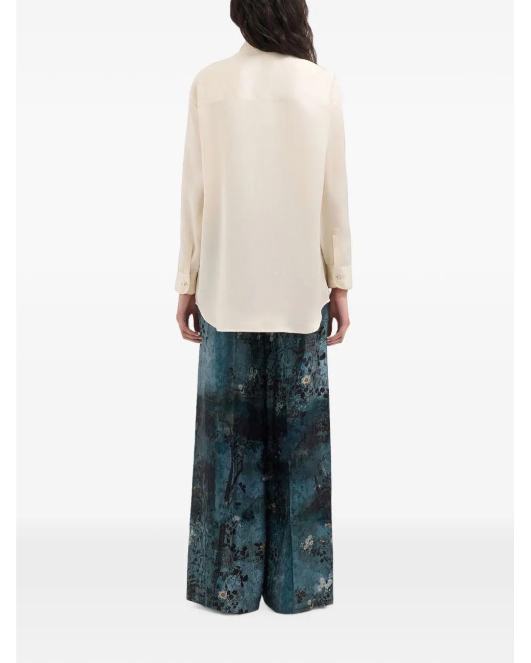 Pierre Louis Mascia White Silk Shirt